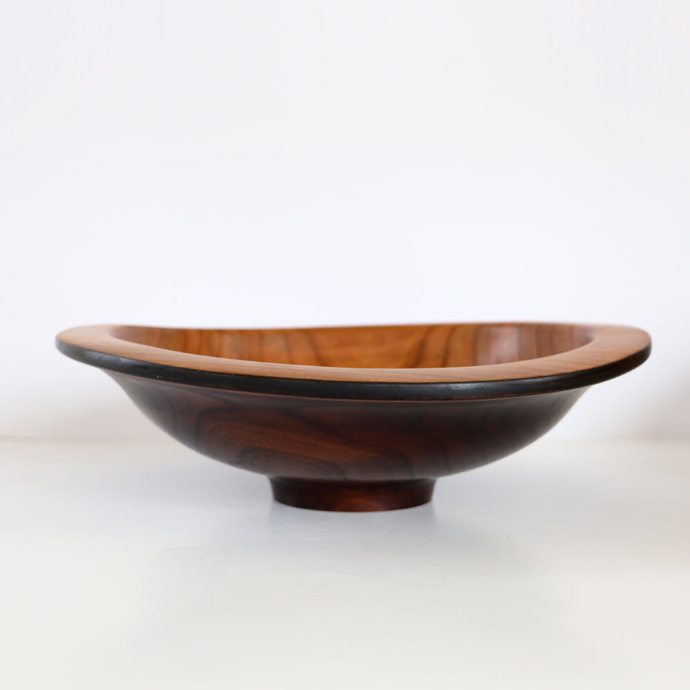 Wooden Bowl, 11" ebonized cherry