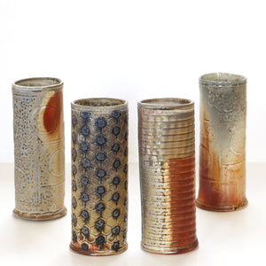 Tumbler or Vase, wood fired porcelain