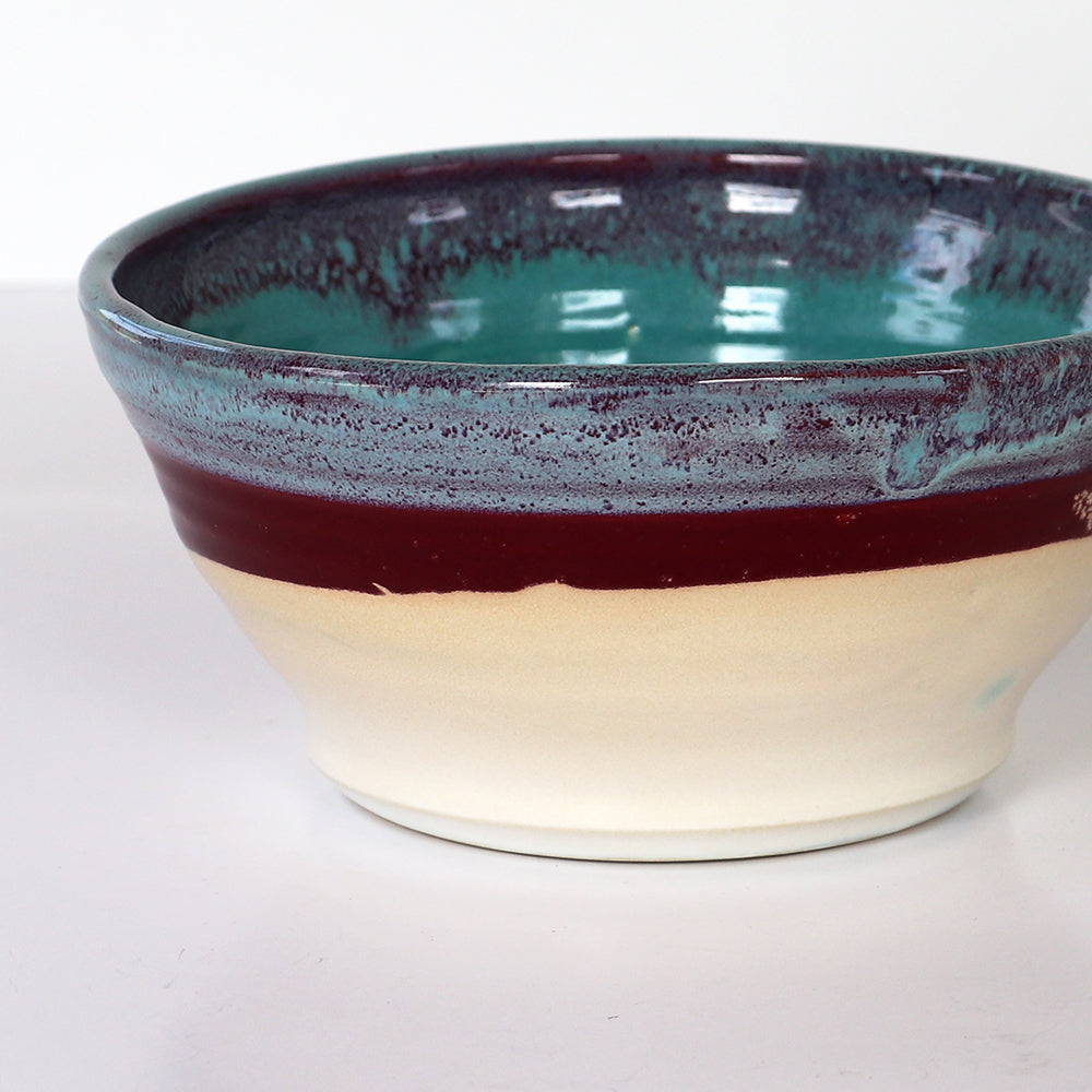 Bowls, bright and striped