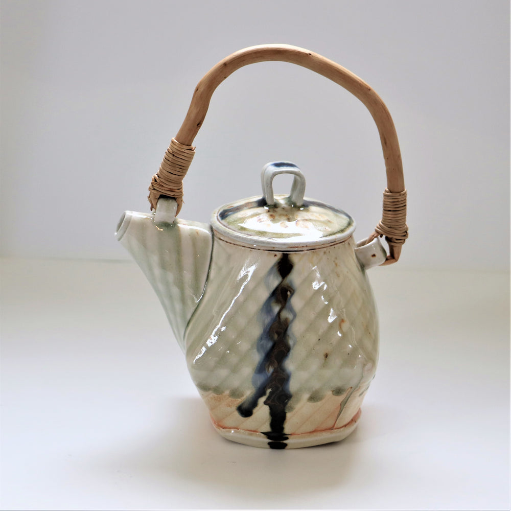 Tea pot, wood fired ceramic