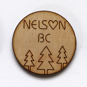 Nelson Wooden Magnets